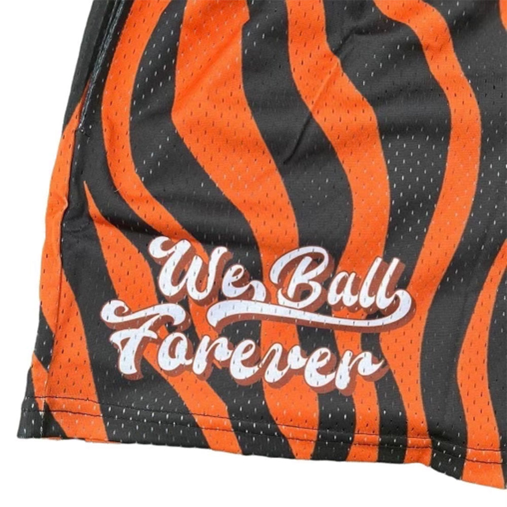 *PRE-ORDER* Orange Tiger Mesh Shorts