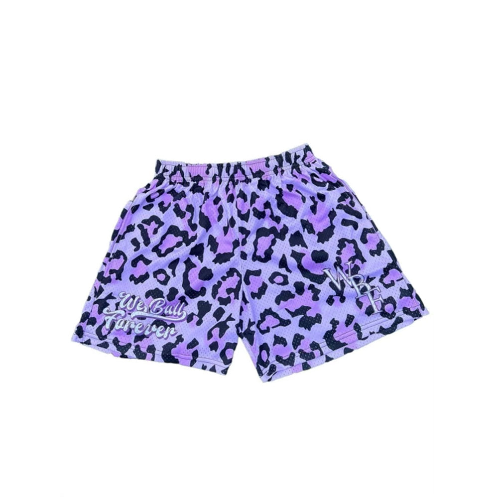 *PRE-ORDER* Purple Cheetah Mesh Shorts