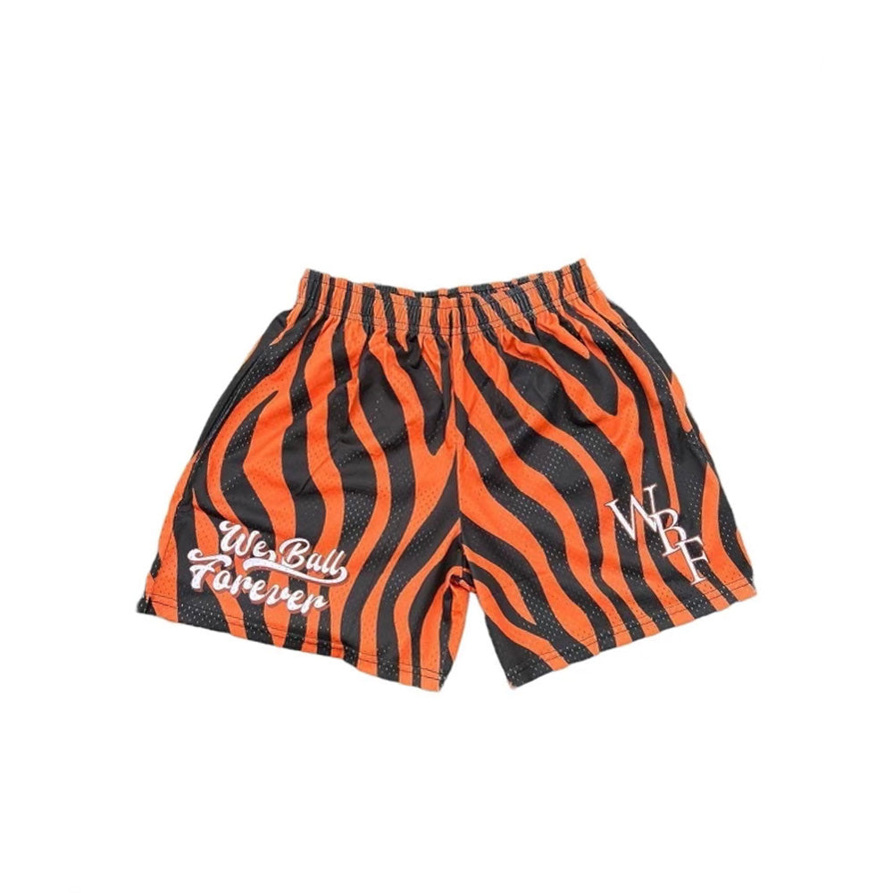 *PRE-ORDER* Orange Tiger Mesh Shorts